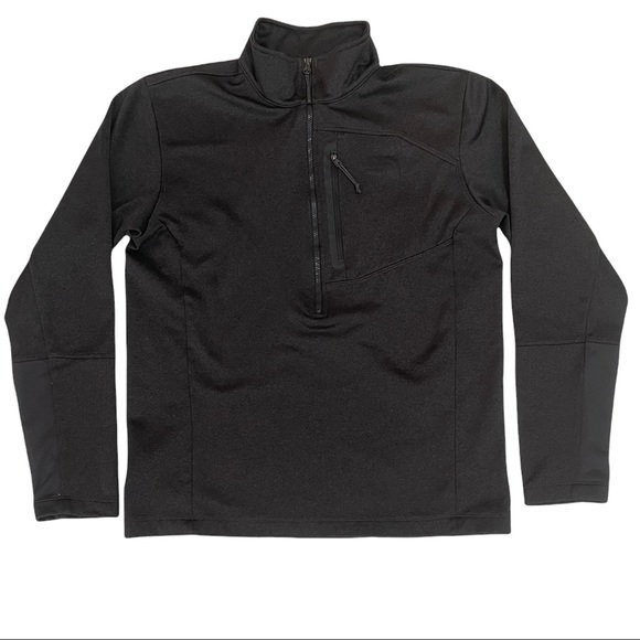The North Face Gray Quarter Zip Pullover Mock Neck Top Jacket Size Medium - Picture 1 of 10